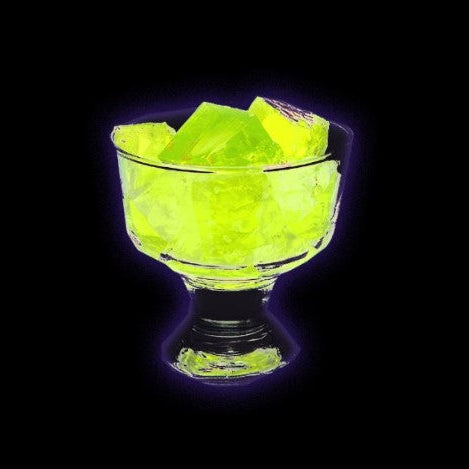 Elderflower Glow In The Dark Jelly made with Special Ingredients Easy Glow and Beef Gelatine Powder