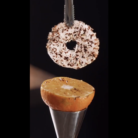 Cocktail Garnish made with Special Ingredients Isomalt & Chocolate