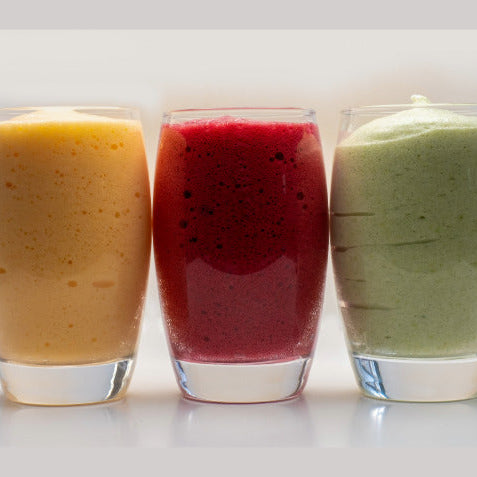 3 light fruity mousse created using Special Ingredients Easy Whip. 