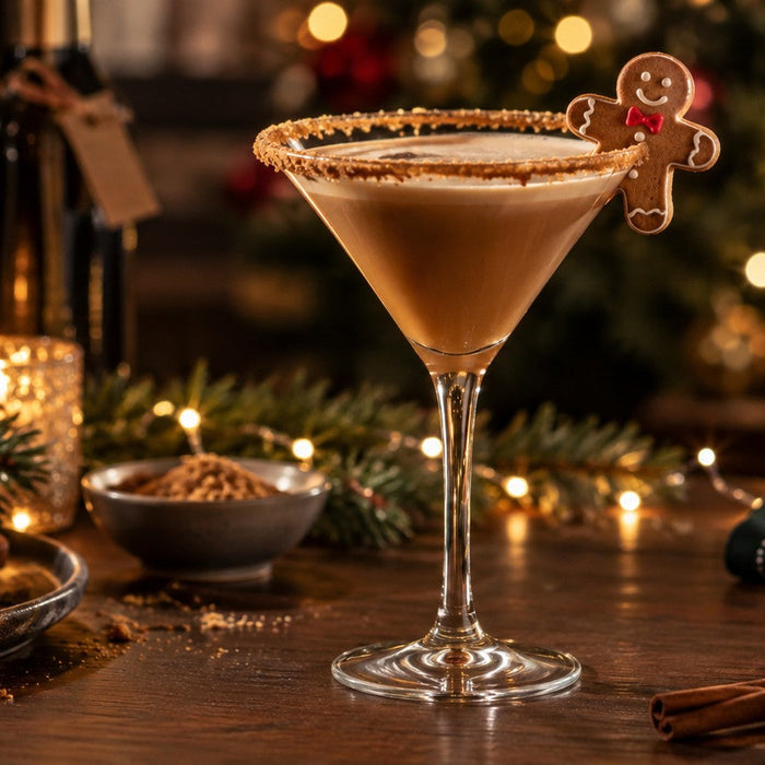 Gingerbread Spice Martini made with Special Ingredients Gingerbread Flavour Drops