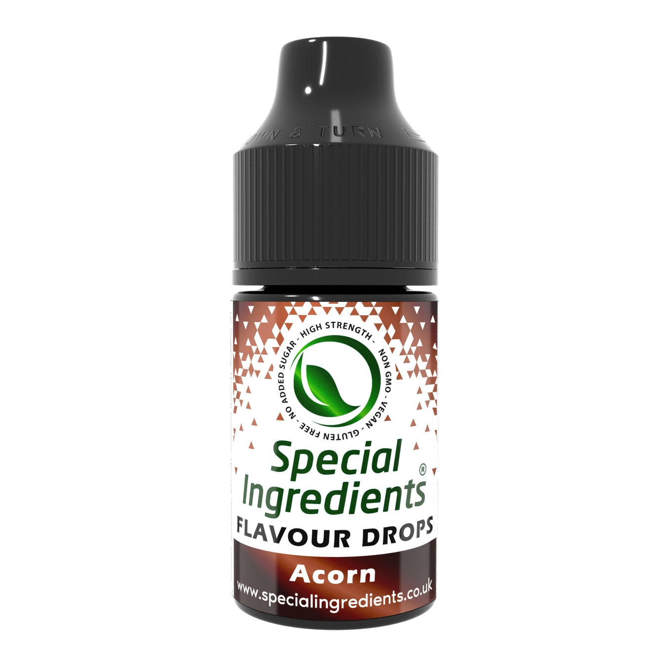 Acorn flavouring drops by Special Ingredients, concentrated nutty flavour for baking and drinks