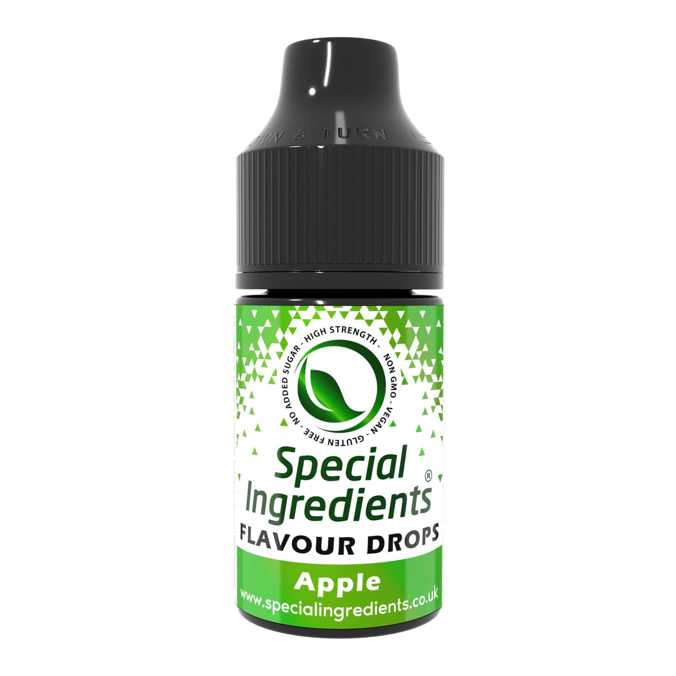 Apple food flavouring drops collection by Special Ingredients crisp fresh apple flavour for baking desserts drinks sauces