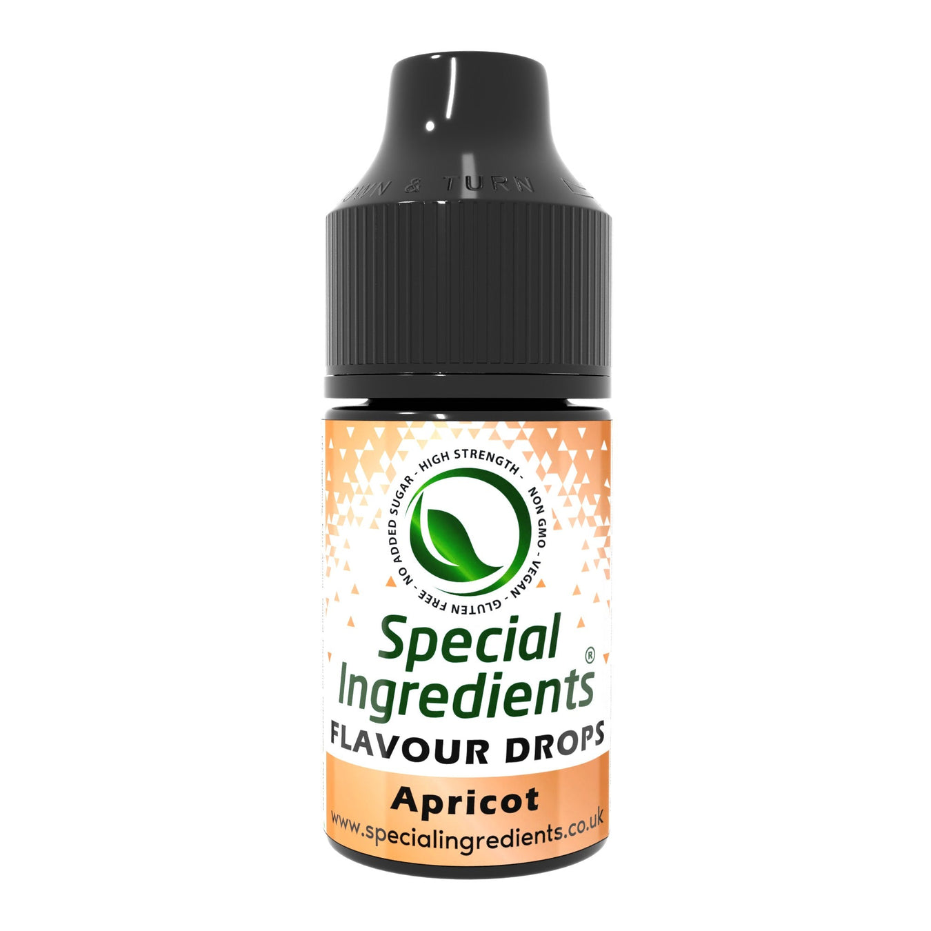 Apricot food flavouring drops collection by Special Ingredients concentrated apricot flavourings for baking desserts drinks