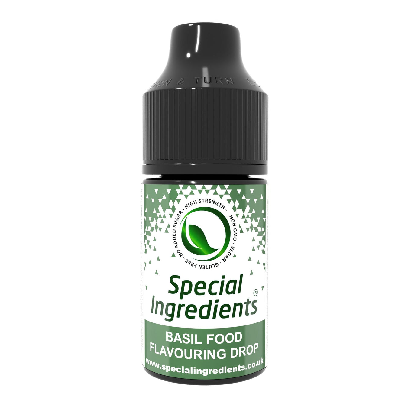 Basil food flavouring drops collection by Special Ingredients concentrated basil herb flavour for sauces dressings marinades