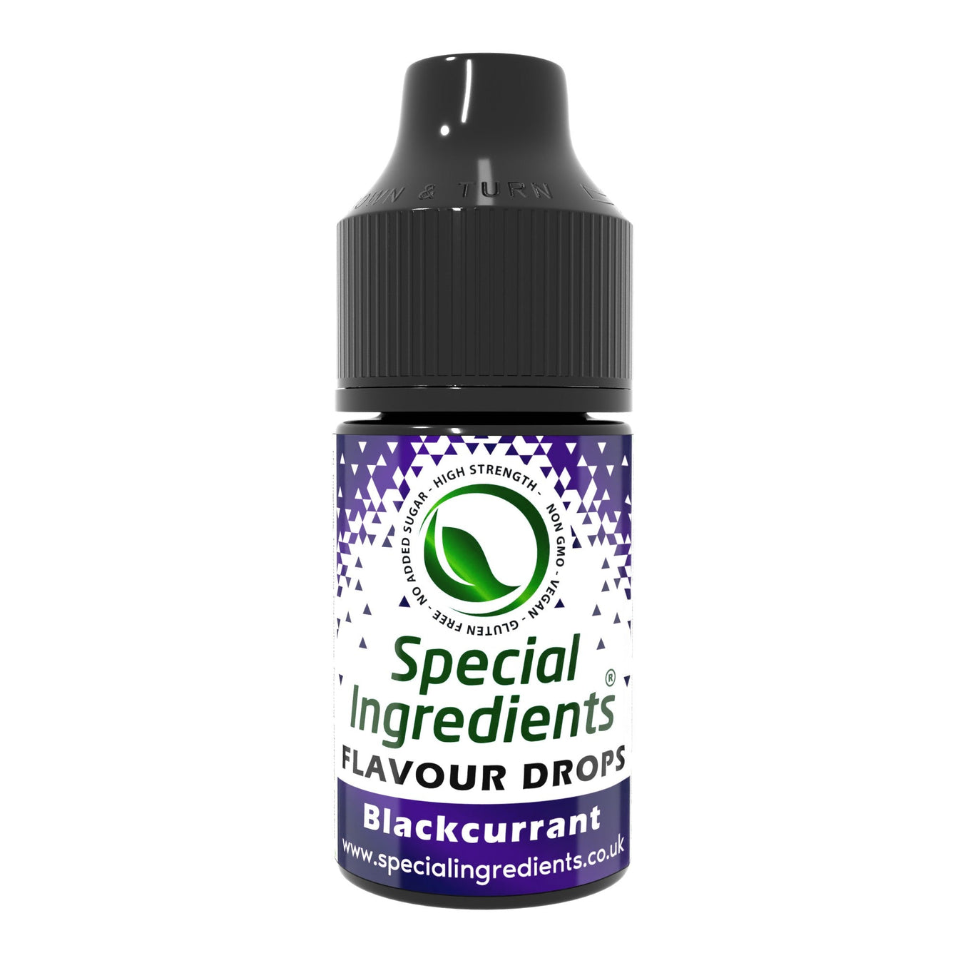 Blackcurrant food flavouring drops collection by Special Ingredients concentrated rich berry flavour for baking desserts drinks cocktails