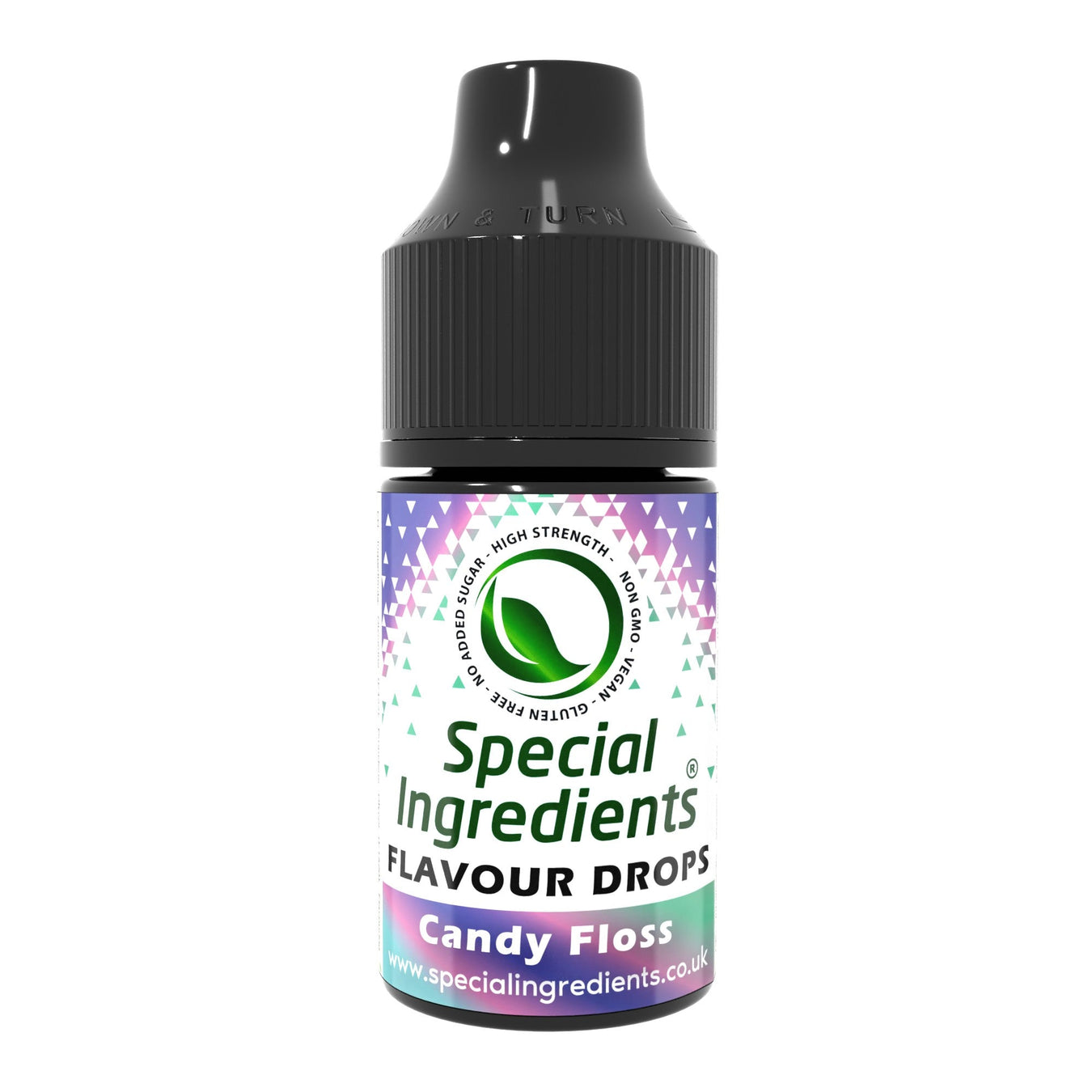 Candy floss food flavouring drops collection by Special Ingredients sweet fairground spun sugar flavour for cakes cupcakes desserts drinks