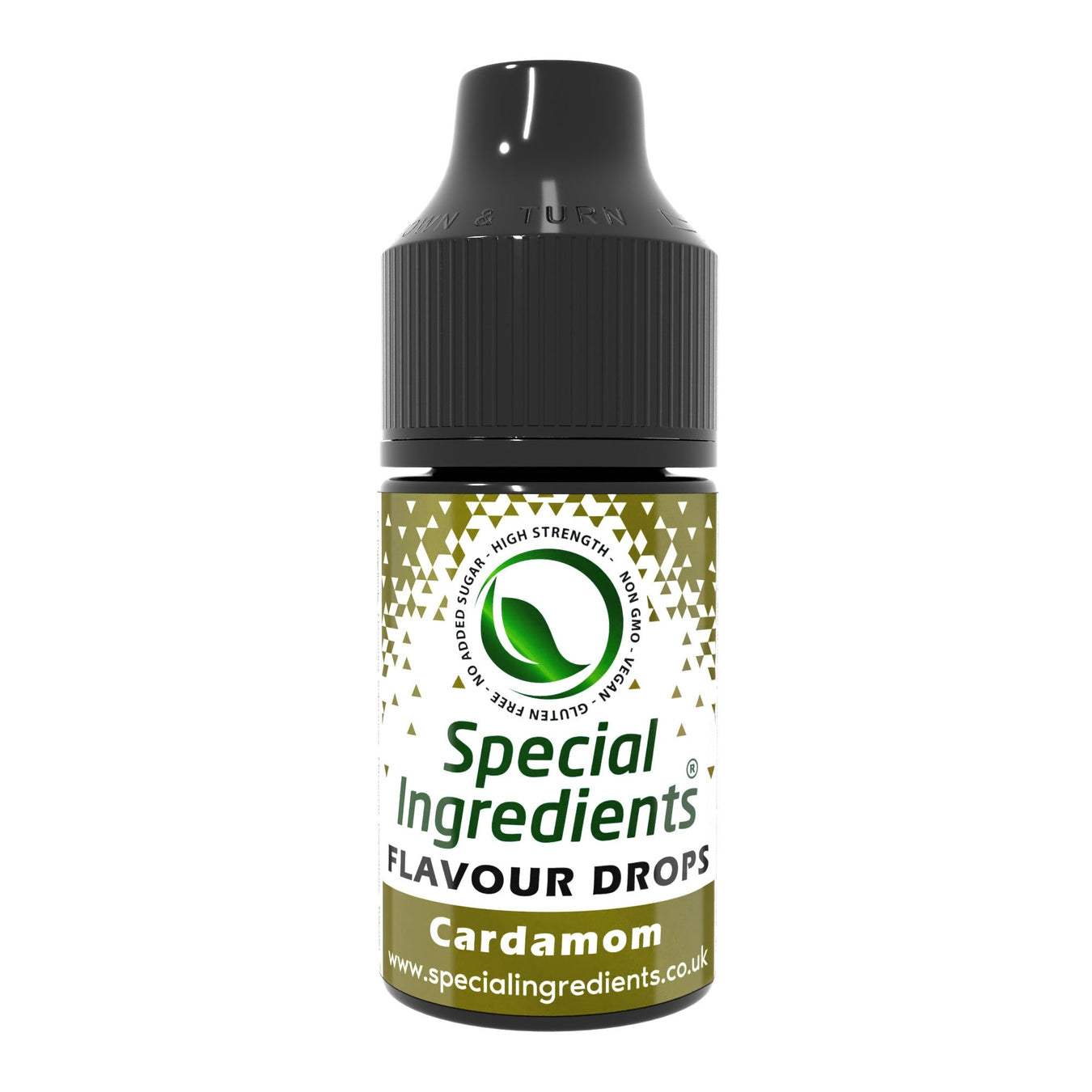 Cardamom food flavouring drops collection by Special Ingredients warm aromatic spice flavour for baking desserts coffee tea global cuisine