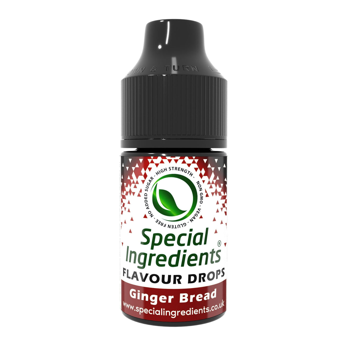 Gingerbread food flavouring drops collection by Special Ingredients warm spiced gingerbread flavour for baking desserts drinks cookies milkshakes cocktails
