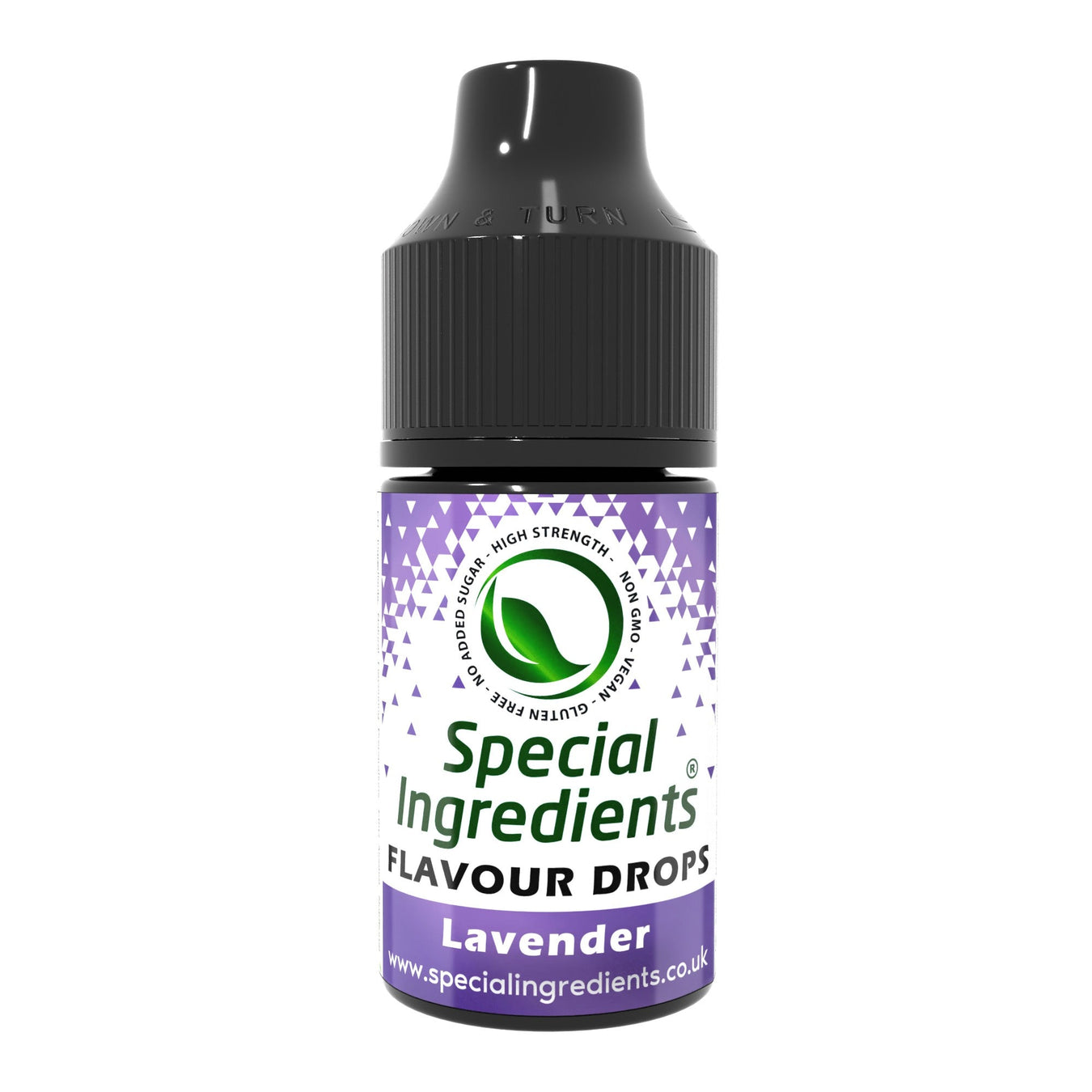 Lavender food flavouring drops collection by Special Ingredients aromatic floral lavender essence for desserts baking chocolates drinks syrups cocktails patisserie