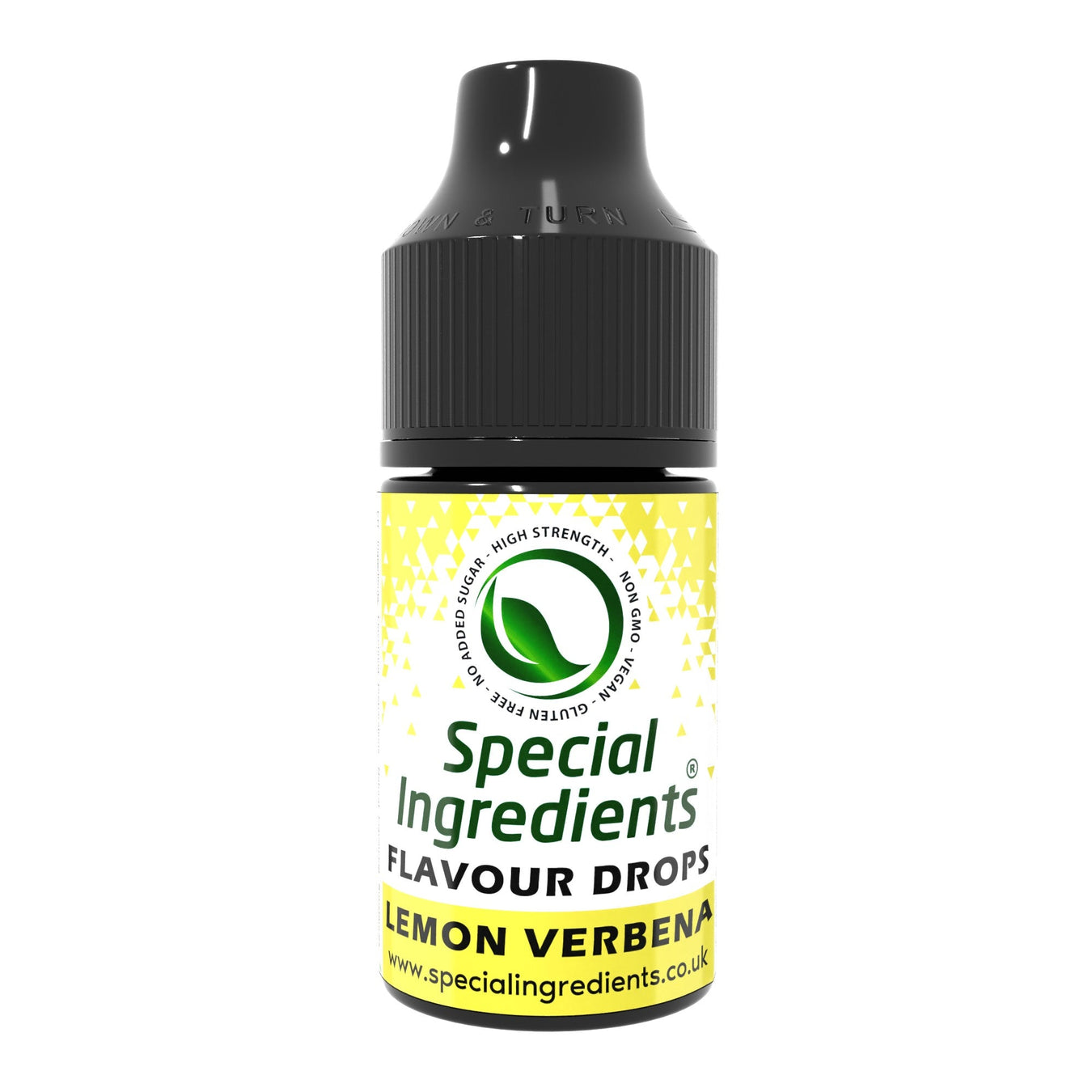 Lemon verbena food flavouring drops collection by Special Ingredients herbal citrus lemon verbena flavour for teas desserts syrups cocktails sorbets botanical recipes