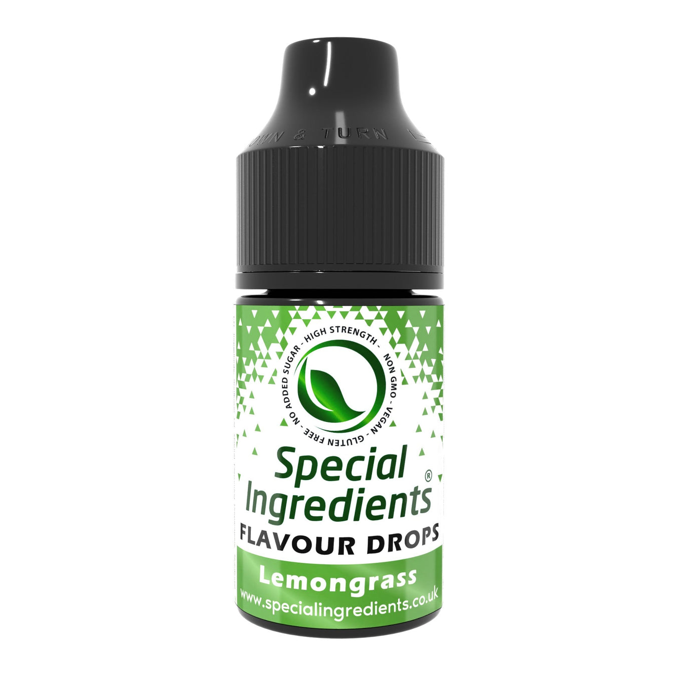 Lemongrass food flavouring drops collection by Special Ingredients fresh citrus herb lemongrass flavour for sauces marinades drinks cocktails broths sorbets