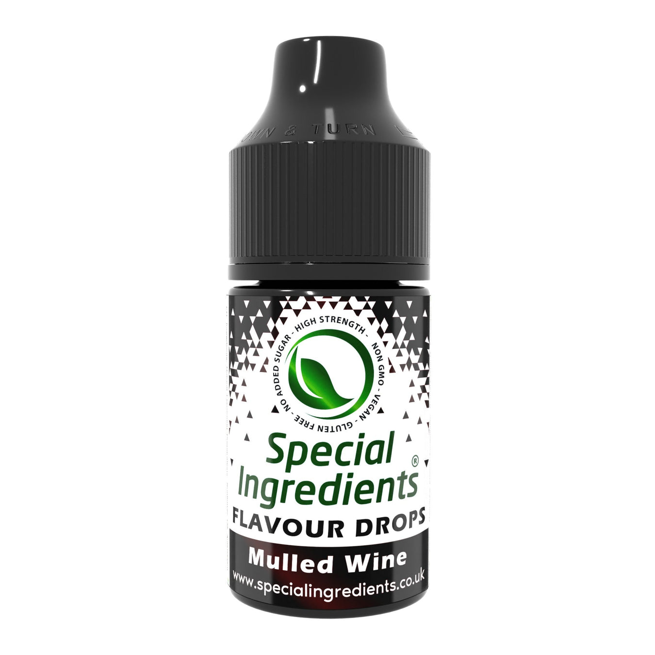 Mulled wine food flavouring drops collection by Special Ingredients warm spiced mulled wine flavour for festive drinks desserts baking cocktails chocolates