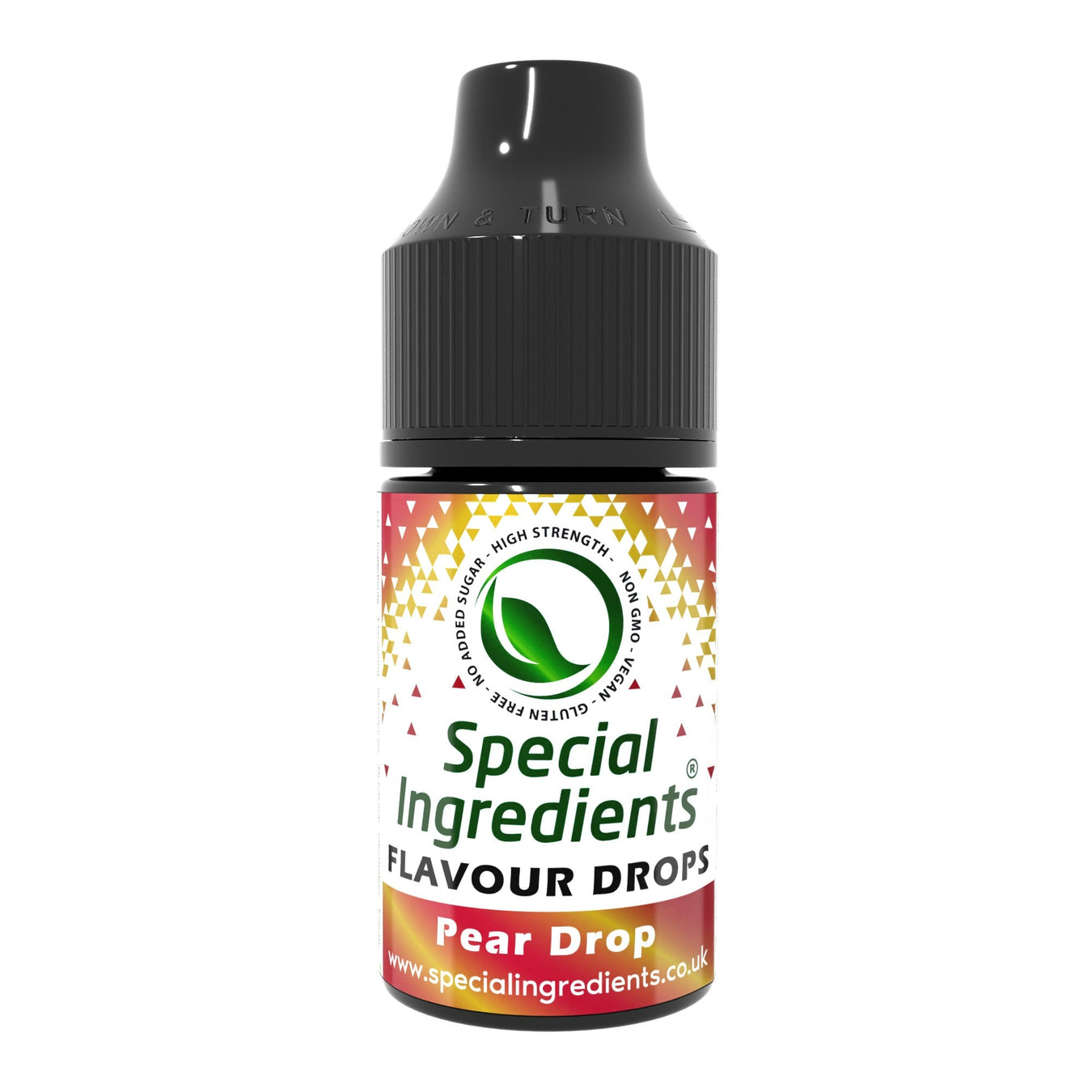 Pear drop food flavouring drops collection by Special Ingredients classic sweet shop pear drop flavour for confectionery sweets baking desserts milkshakes retro drinks