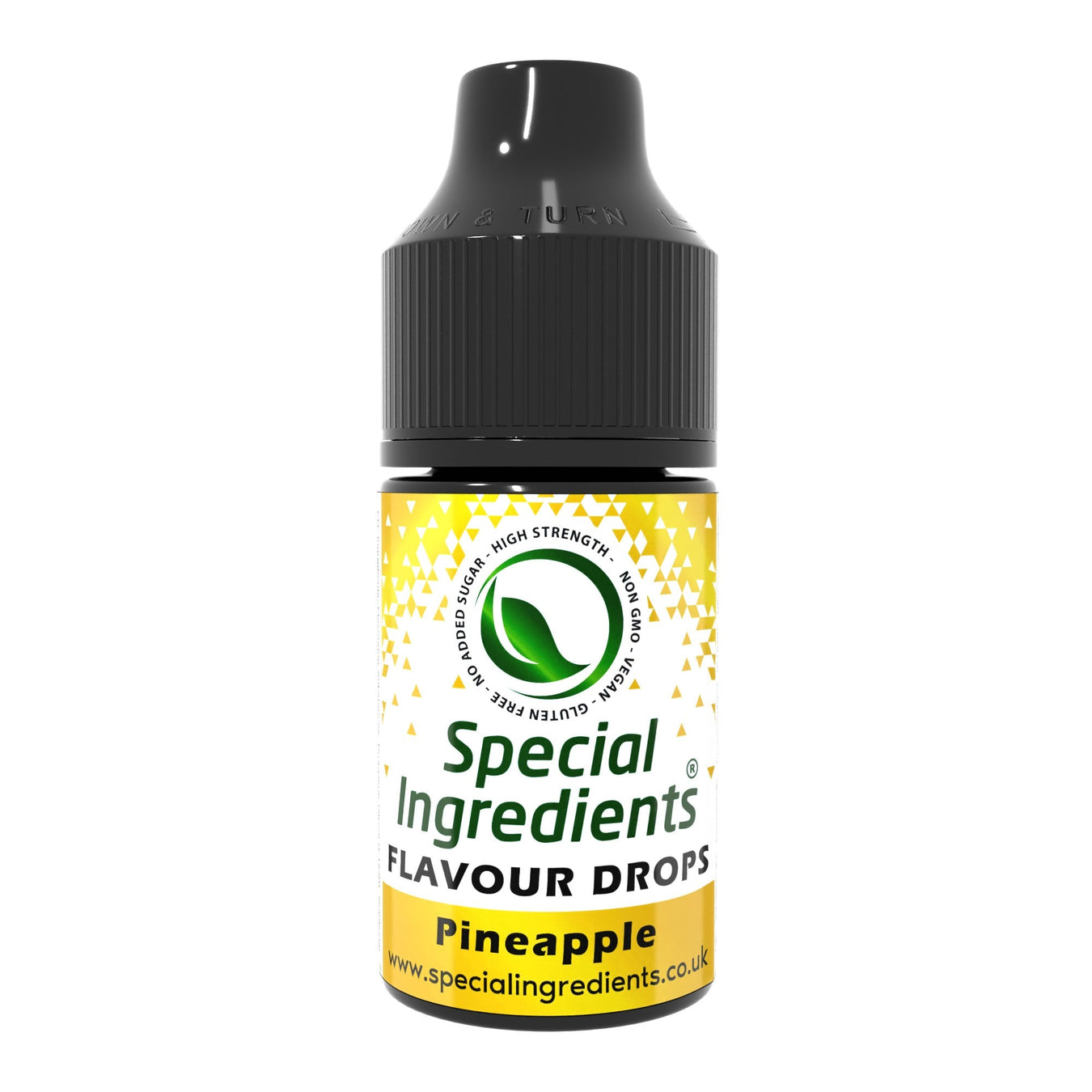 Pineapple food flavouring drops collection by Special Ingredients juicy tropical pineapple flavour for cocktails desserts smoothies baking sweets sorbets drinks