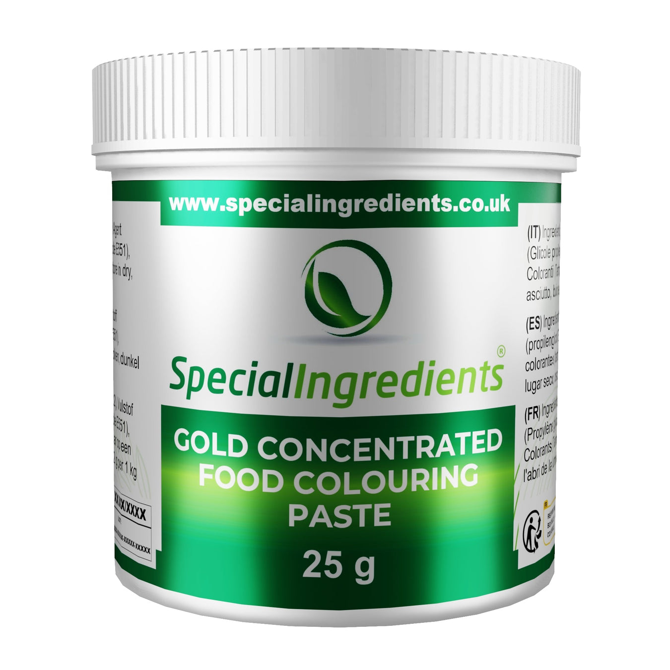 Gold Food Colouring Paste for vibrant, professional-grade food coloring. Special Ingredients Gold Colour Paste use for baking, cake decorating, and confectionery. Gold Food Colour Paste used for baking creations in home and commercial kitchens.