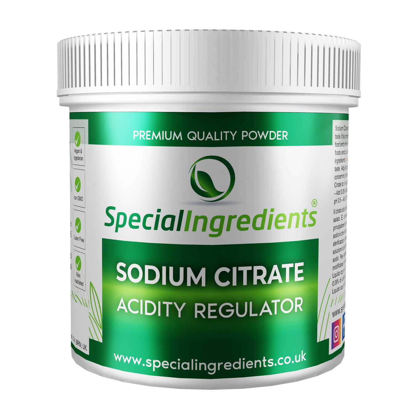 Sodium Citrate - Special Ingredients