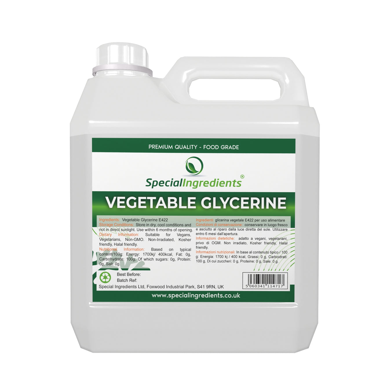 Vegetable Glycerine - Special Ingredients