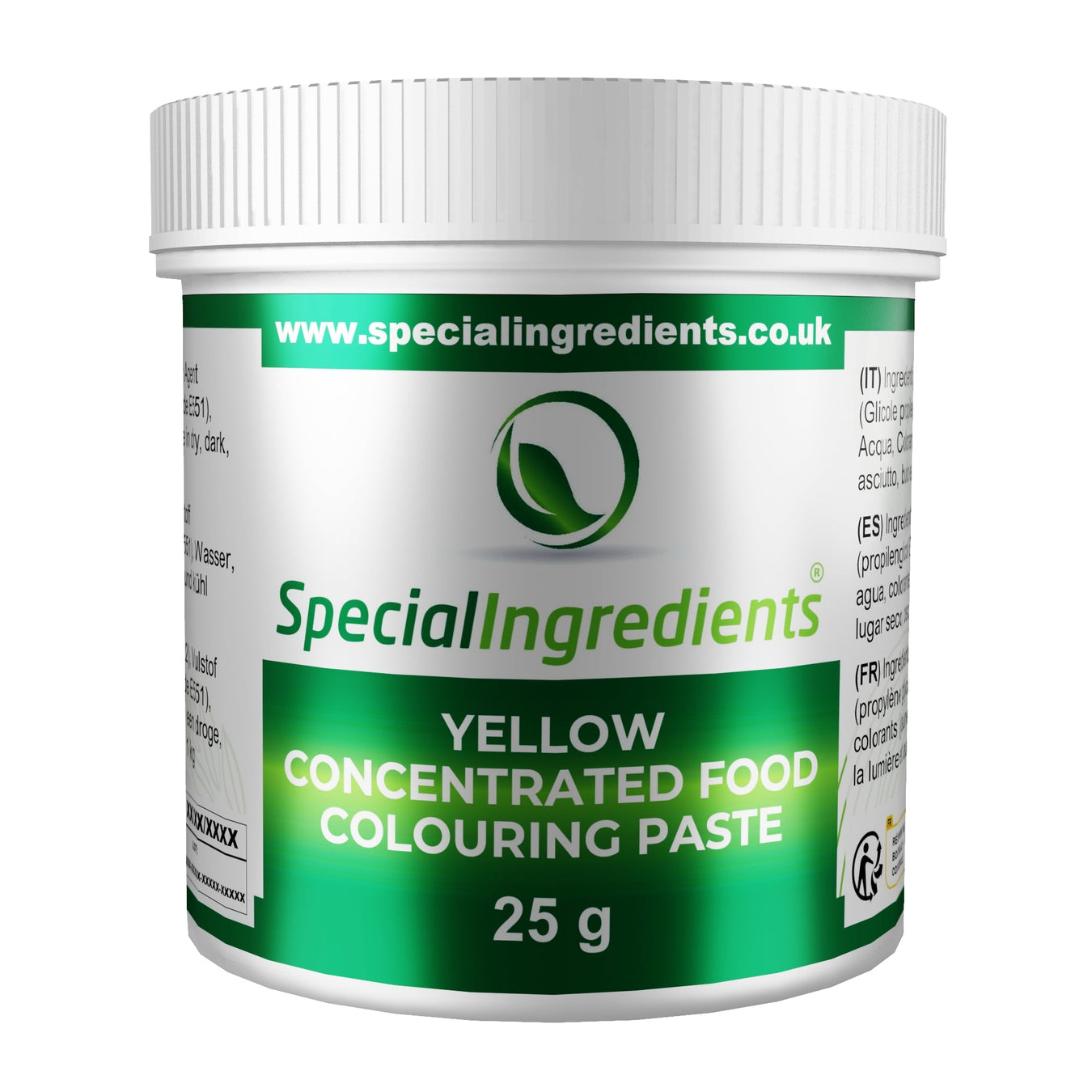 Yellow Food Colouring Paste for vibrant, professional-grade food coloring. Special Ingredients Yellow Colour Paste use for baking, cake decorating, and confectionery. Yellow Food Colour Paste used for baking creations in home and commercial kitchens.