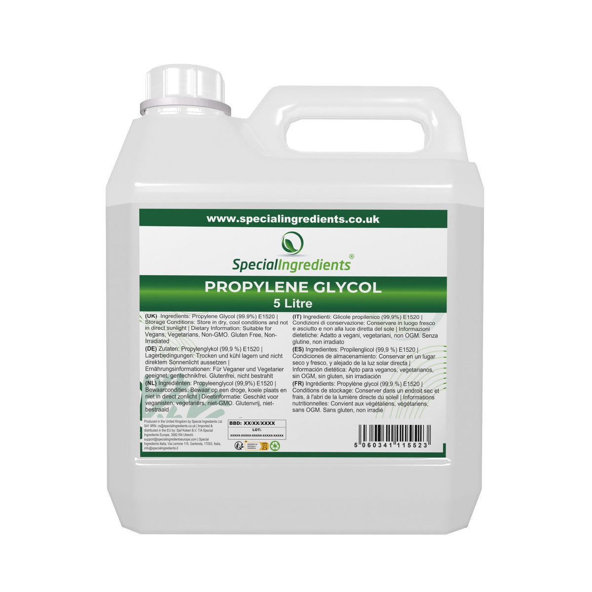 Propylene Glycol | 5 L Of Mono-propylene Glycol — Special Ingredients