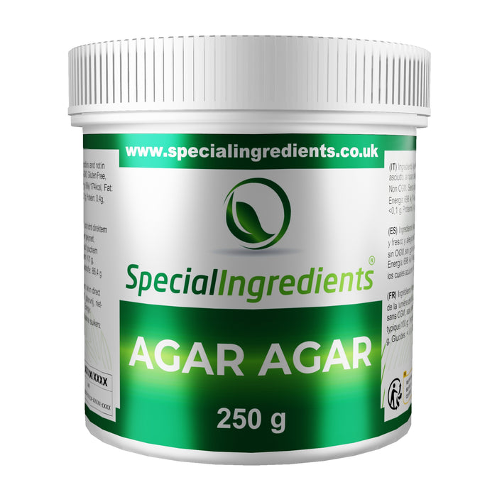 250g of Agar Agar powder. This Agar Agar powder is available to buy online today.