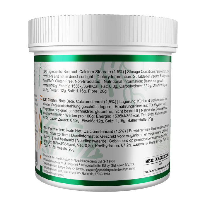 Special Ingredients Ltd offers the best beetroot powder in the UK, delivering premium quality, vibrant colour. 