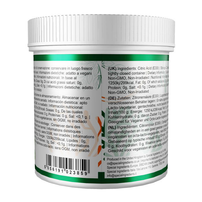Citric Acid Powder 250kg