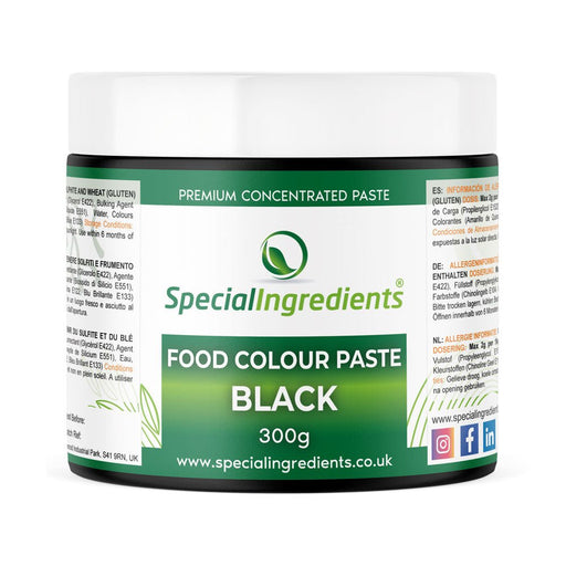 Black Concentrated Food Colour Paste 300g - Special Ingredients