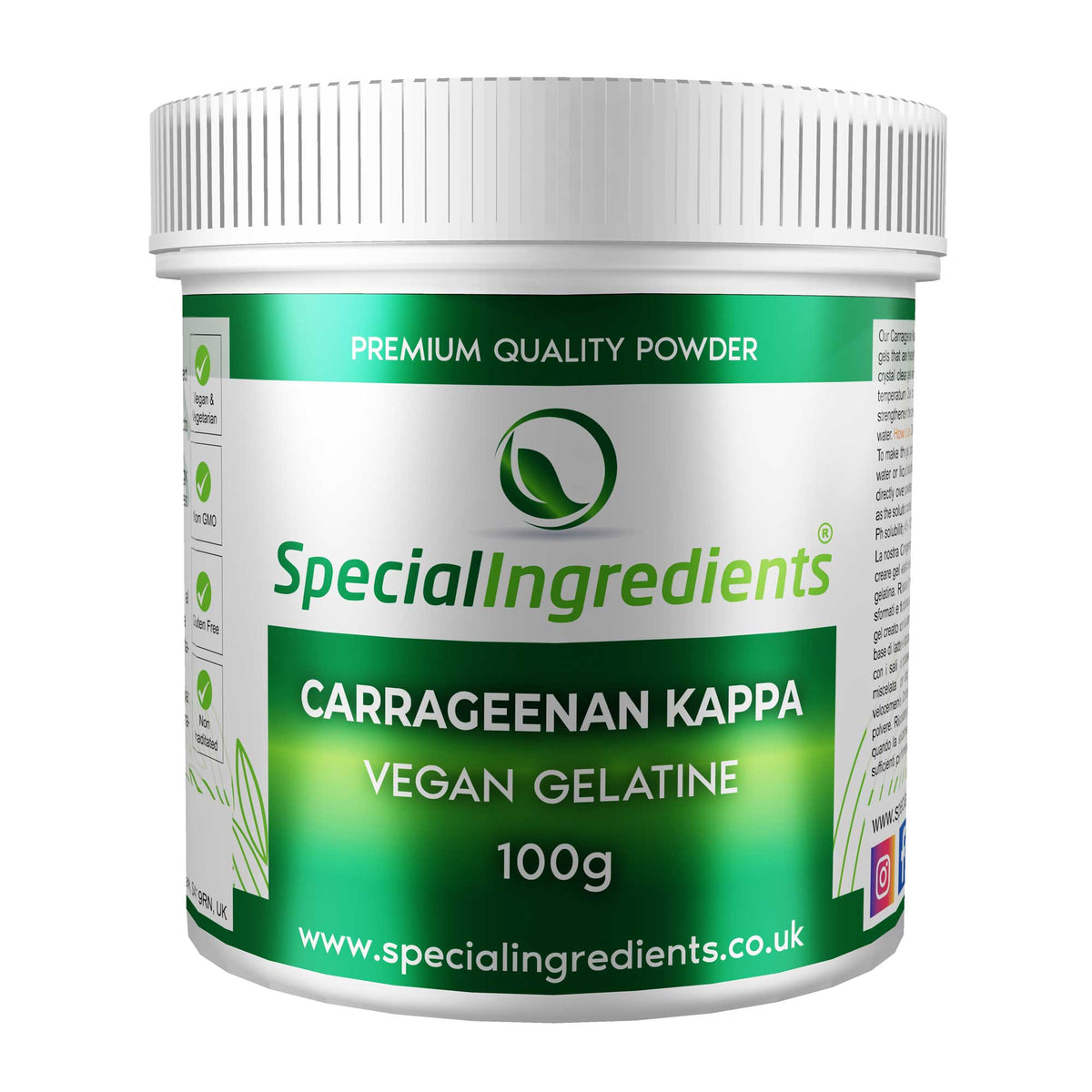 Carrageenan  100 G Of Carrageenan Kappa - E407