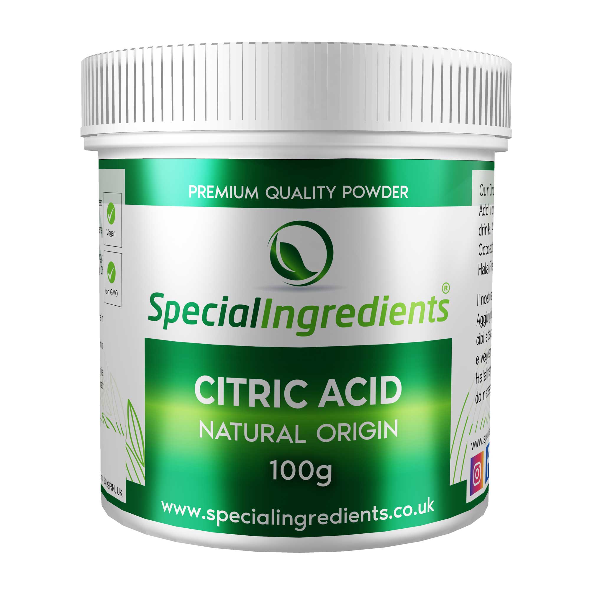 Citric Acid Powder 100g - Special Ingredients