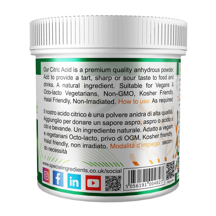 Citric Acid Powder 10kg - Special Ingredients