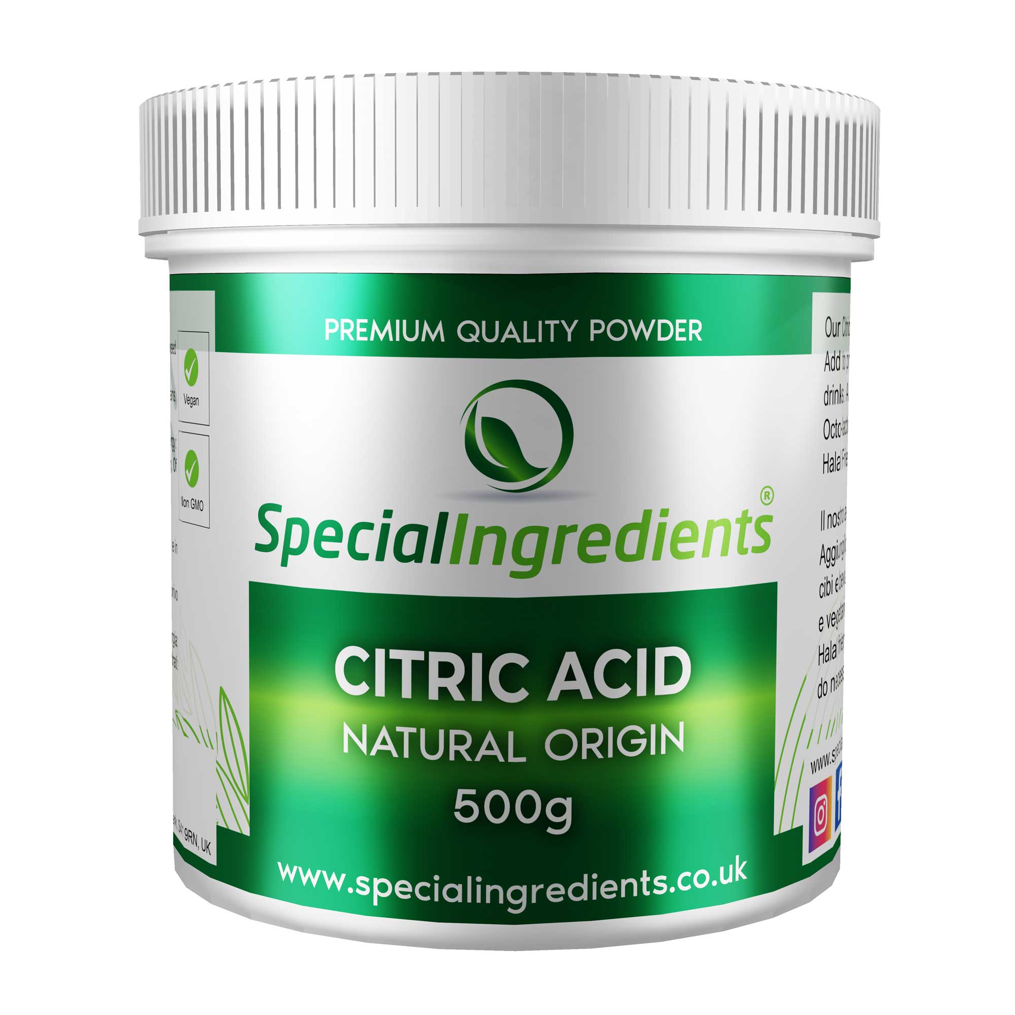 Citric Acid Powder 500g - Special Ingredients