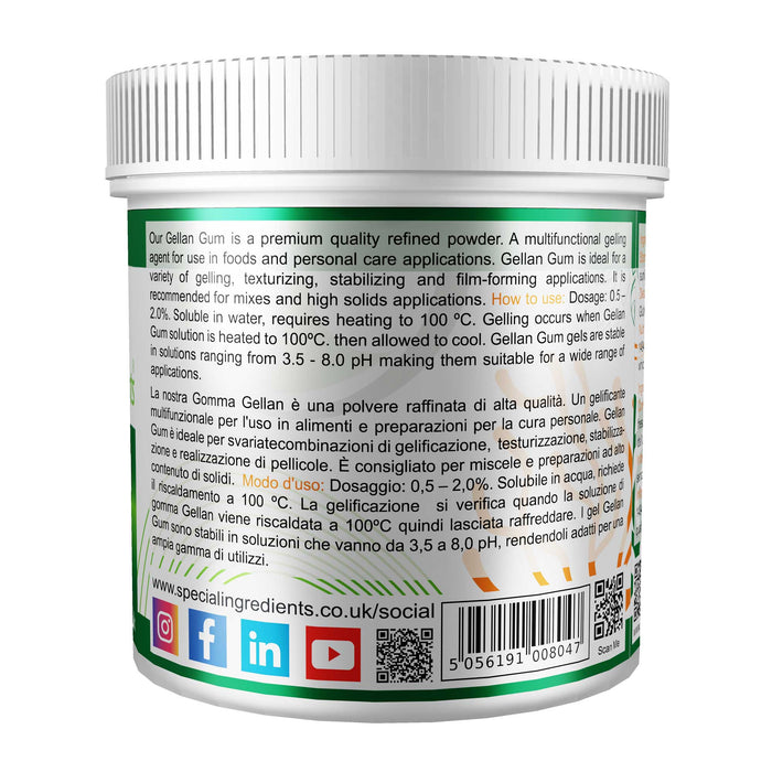 Gellan Gum LT100 ( High Acyl ) 25kg - Special Ingredients