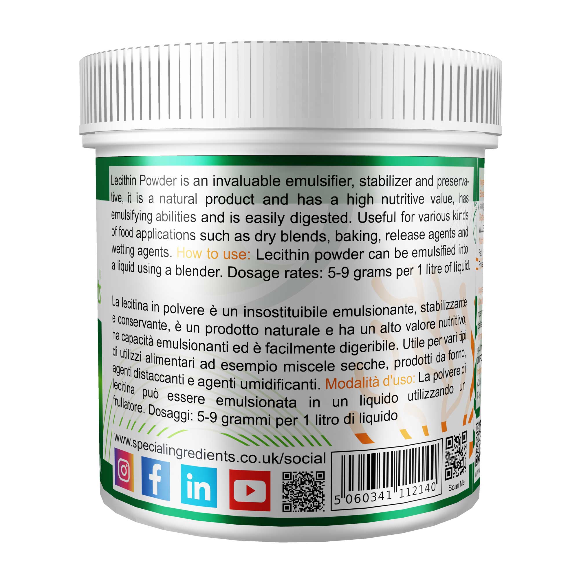 Lecithin Powder 100g - Special Ingredients