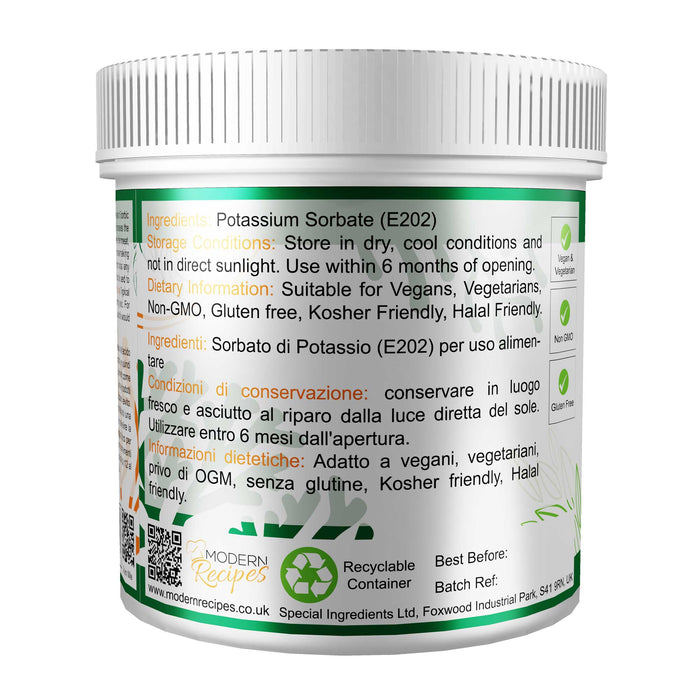 Potassium Sorbate ( Mould Inhibitor ) 10kg - Special Ingredients