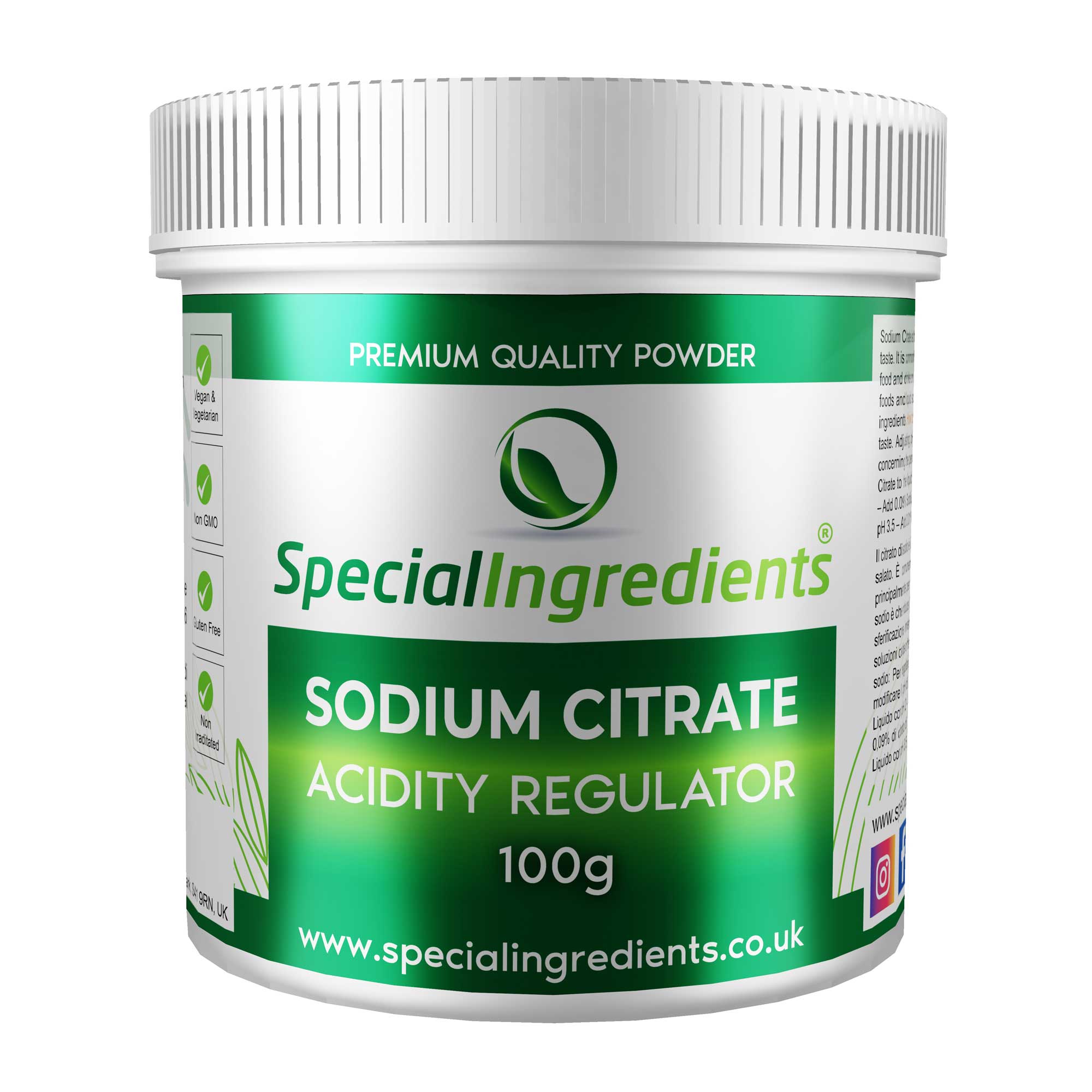 Sodium Citrate ( Buffer Salt ) 100g - Special Ingredients