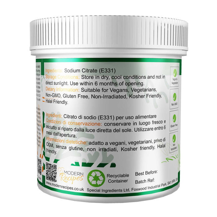 Sodium Citrate ( Buffer Salt ) 100g - Special Ingredients