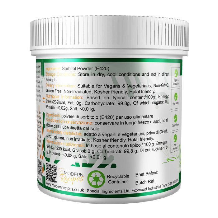 Sorbitol Powder ( Premium Quality ) 250g - Special Ingredients