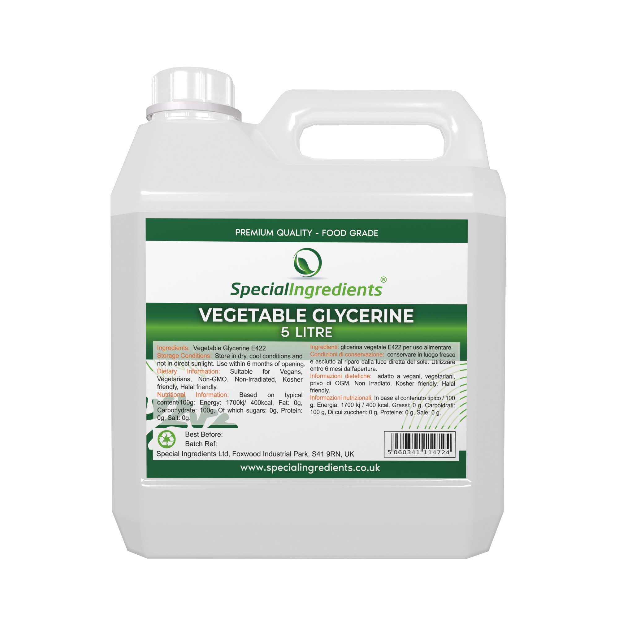 Vegetable Glycerine  50 L Of Vegetable Glycerine