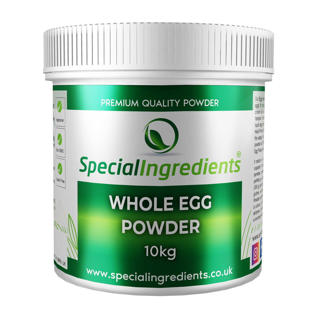 Whole Egg Powder Whole Egg Powder 10kg — Special Ingredients