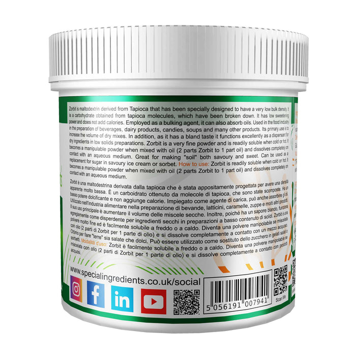 Zorbit ( Tapioca Maltodextrin ) 10kg - Special Ingredients